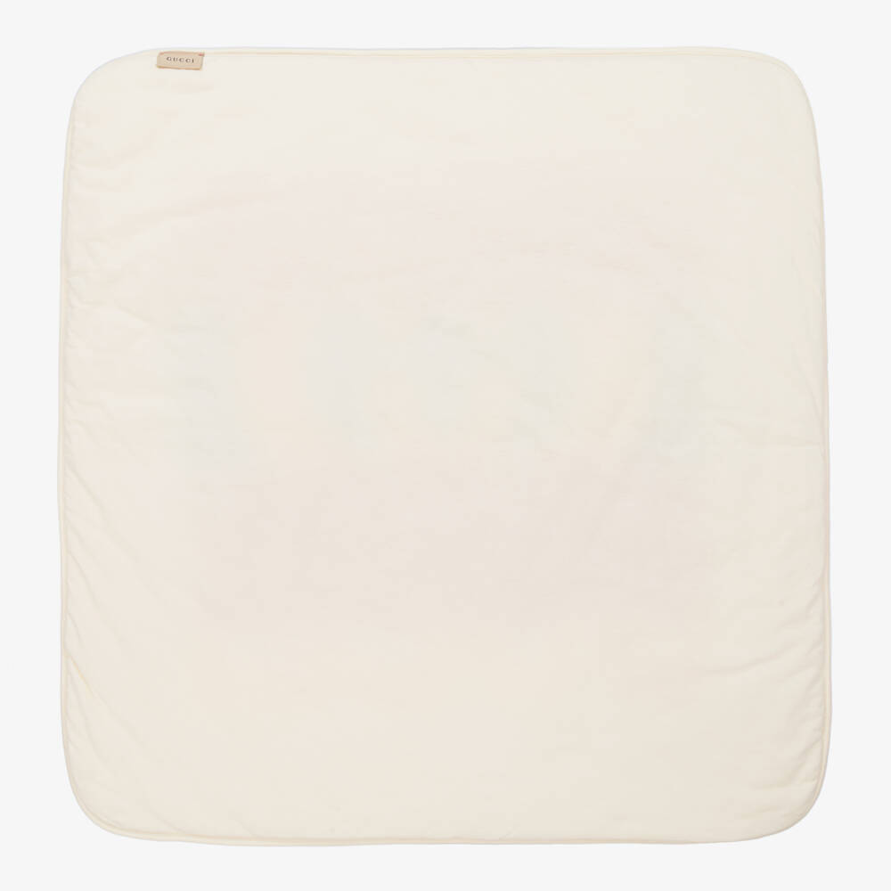 Gucci-Ivory and Red Cotton Blanket | Childrensalon Outlet