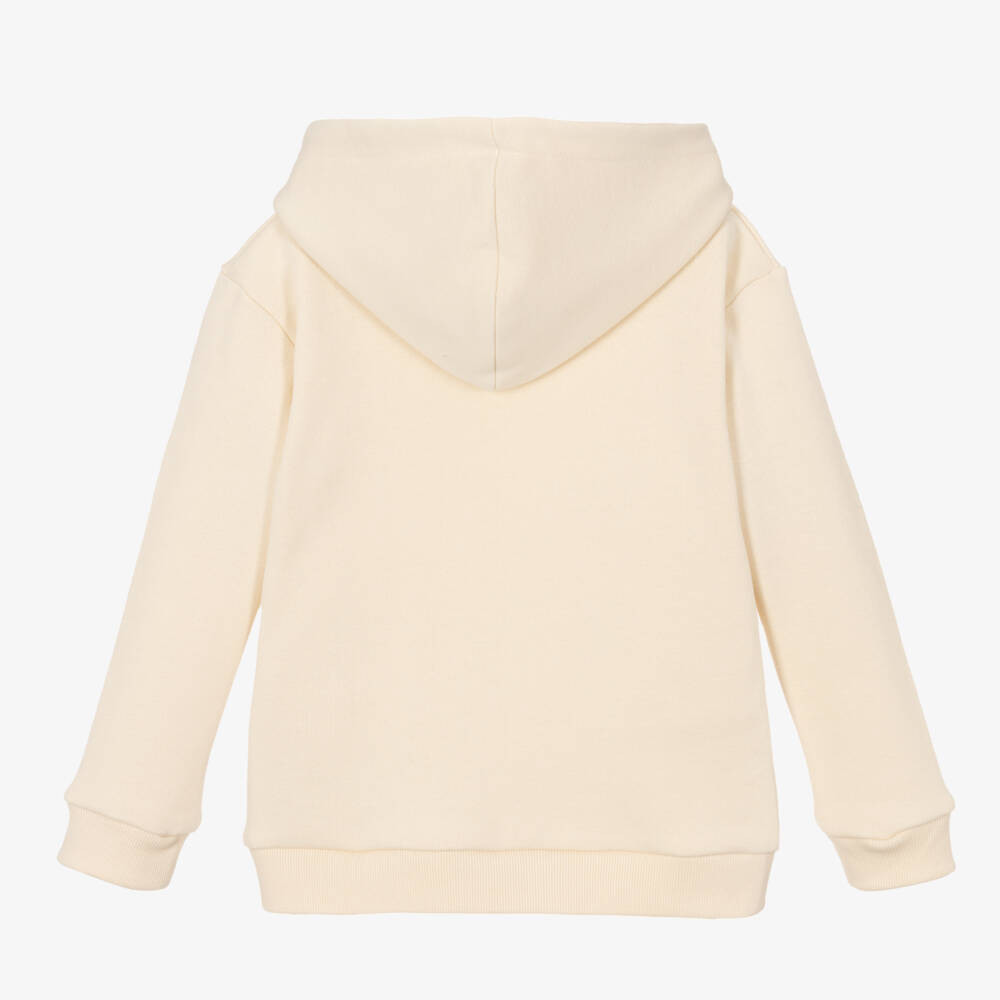 Gucci-Ivory Cotton Logo Hoodie | Childrensalon Outlet