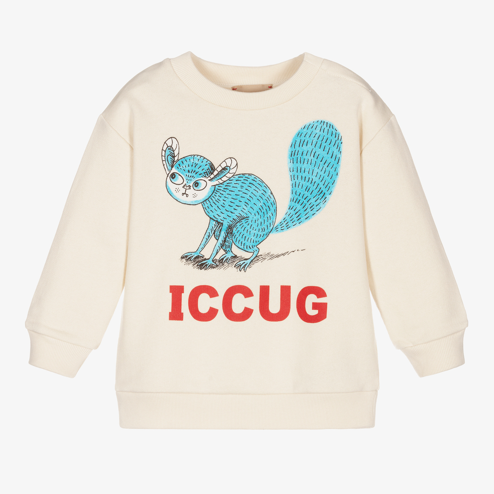 Gucci-Ivory Logo Baby Sweatshirt | Childrensalon Outlet