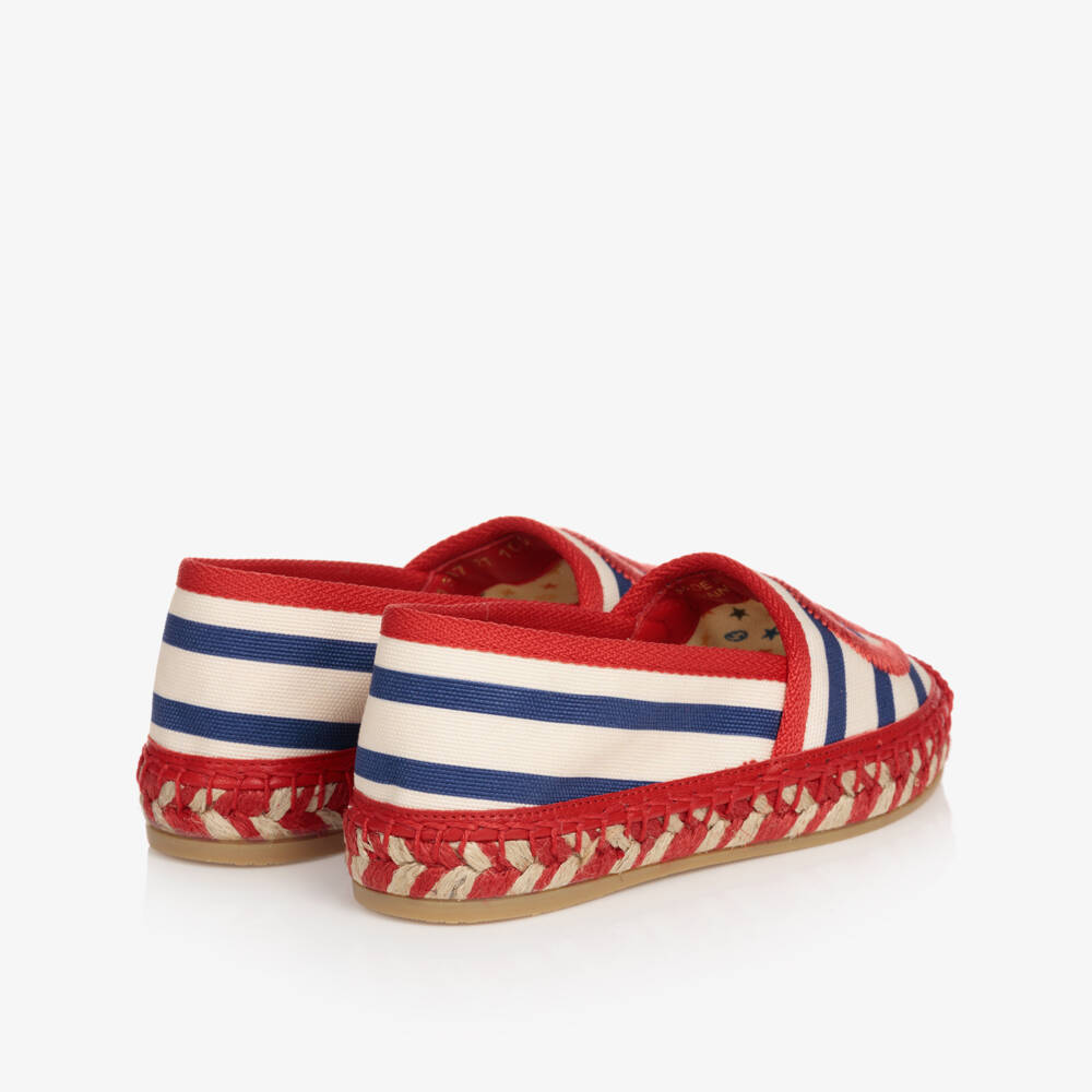 Gucci-Ivory Red Striped Espadrilles | Childrensalon Outlet
