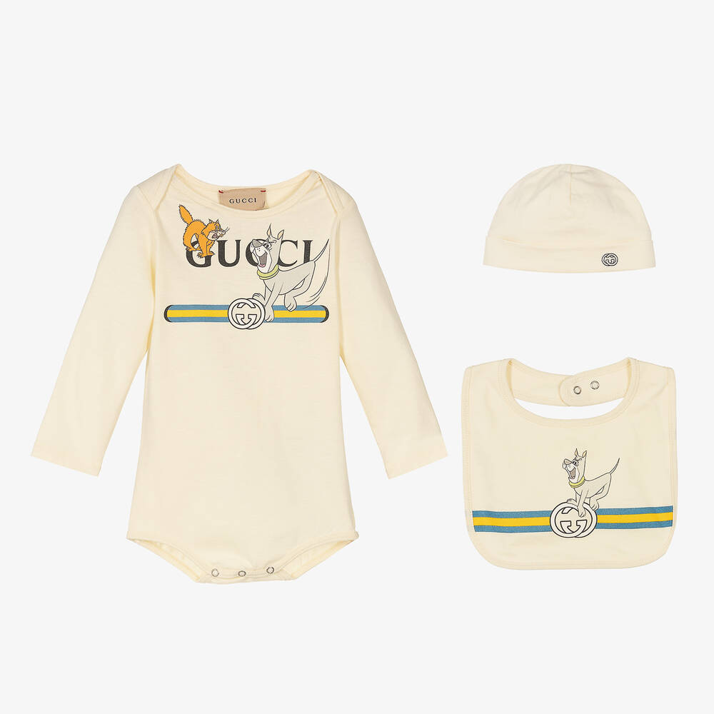 Gucci-Ivory The Jetsons Shortie Gift Set | Childrensalon Outlet