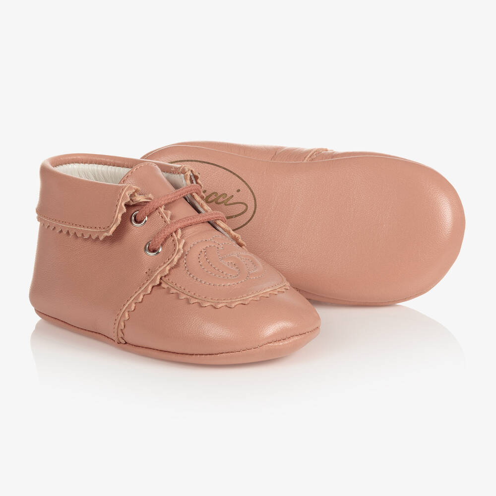 Gucci-Pink Pre-Walker Boots | Childrensalon Outlet
