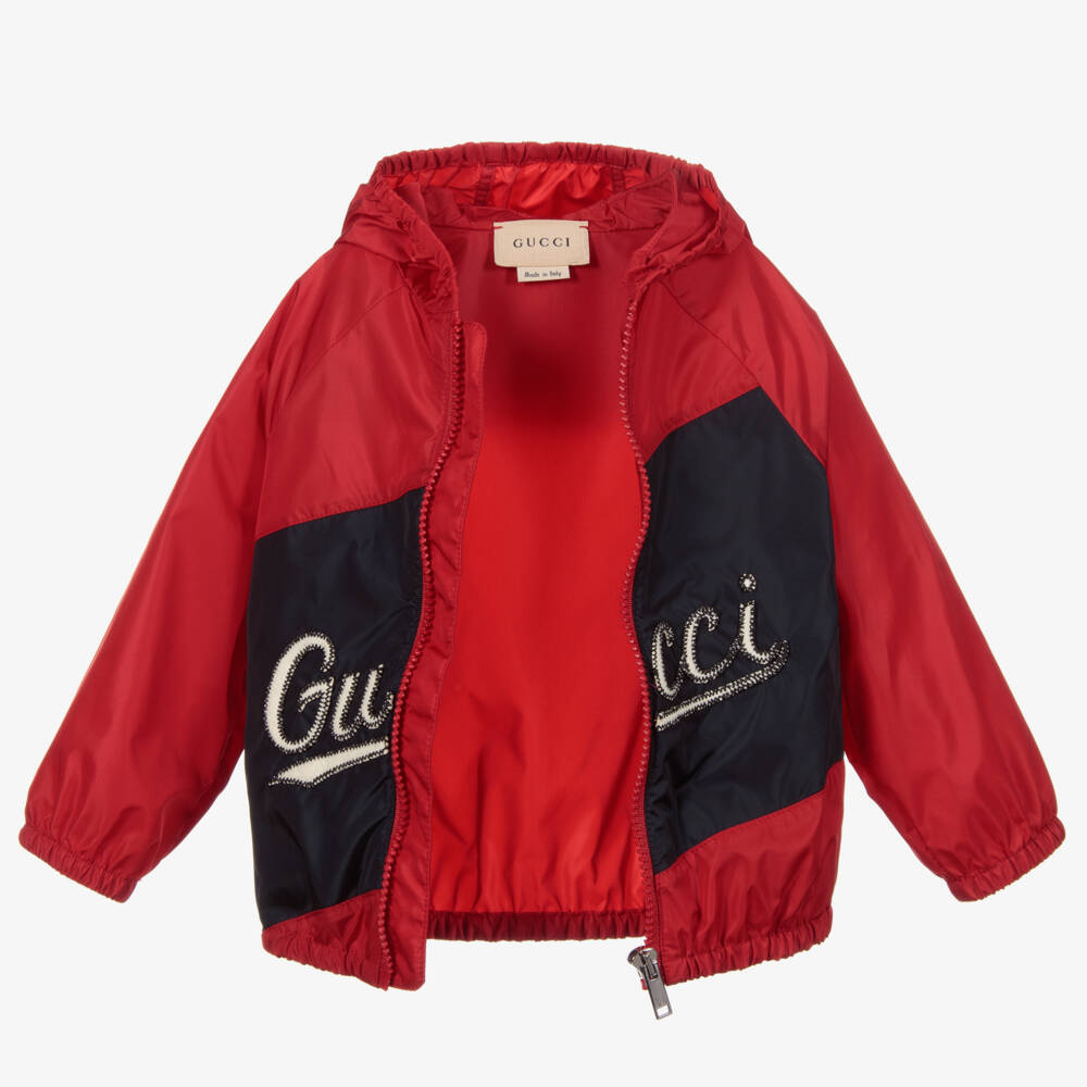 Gucci-Red & Blue Logo Jacket | Childrensalon Outlet