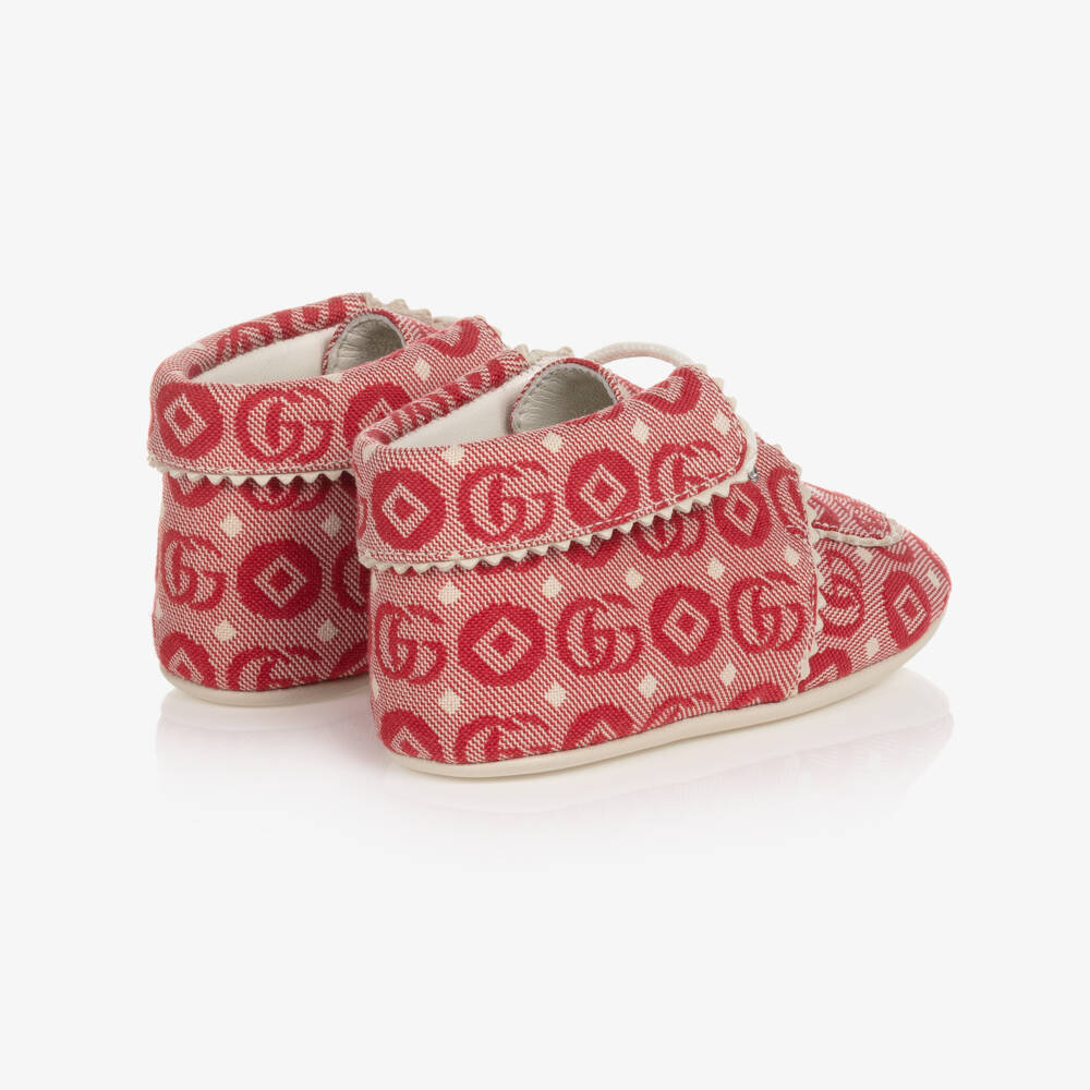 Gucci-Red Logo Pre-Walker Moccasins | Childrensalon Outlet