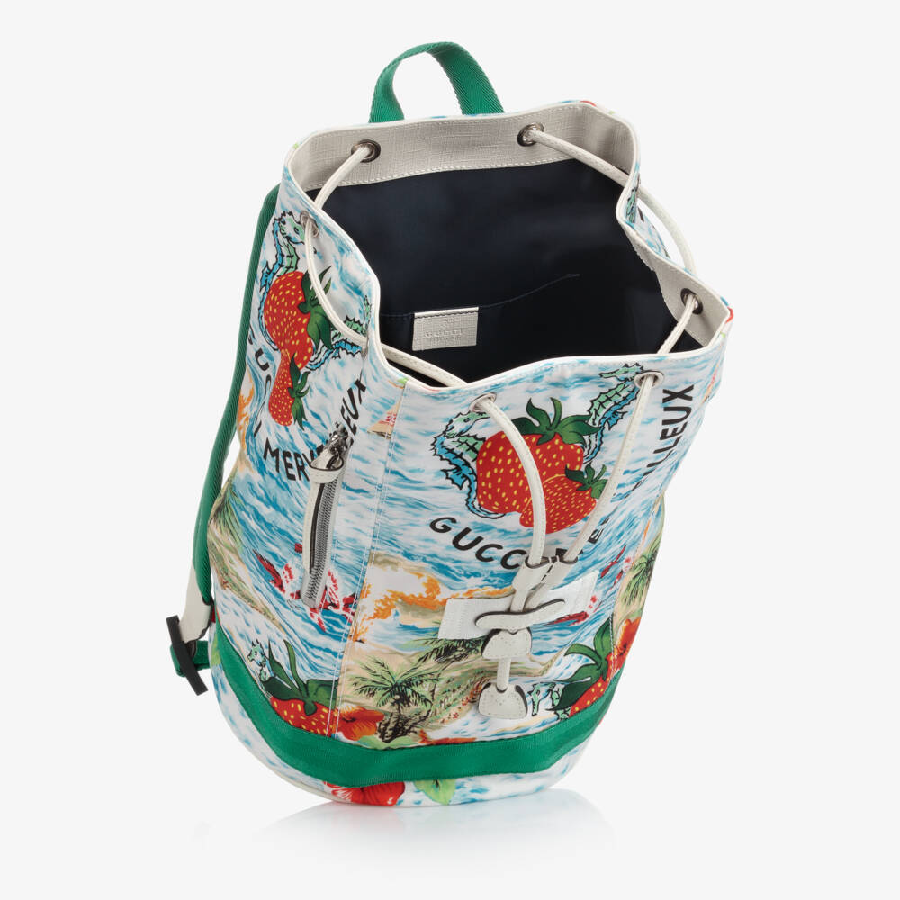 Gucci-Strawberry Backpack (34cm) | Childrensalon Outlet
