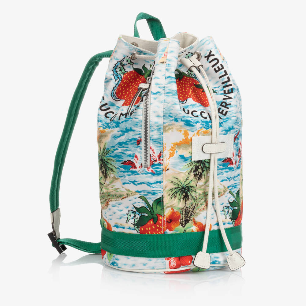 Gucci-Strawberry Backpack (34cm) | Childrensalon Outlet