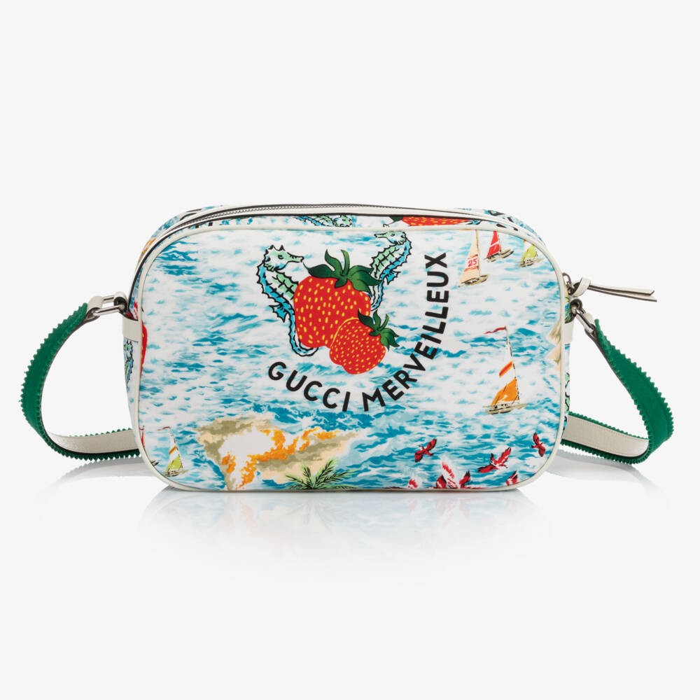 Gucci-Strawberry Messenger Bag (30cm) | Childrensalon Outlet