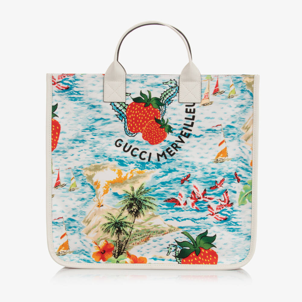 Gucci-Strawberry Tote Bag (34cm) | Childrensalon Outlet