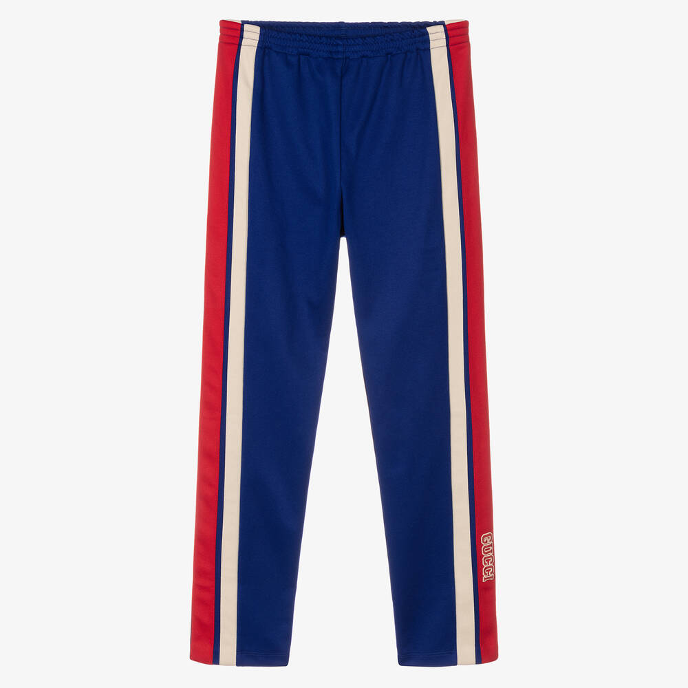 Gucci-Teen Boys Blue Logo Joggers | Childrensalon Outlet