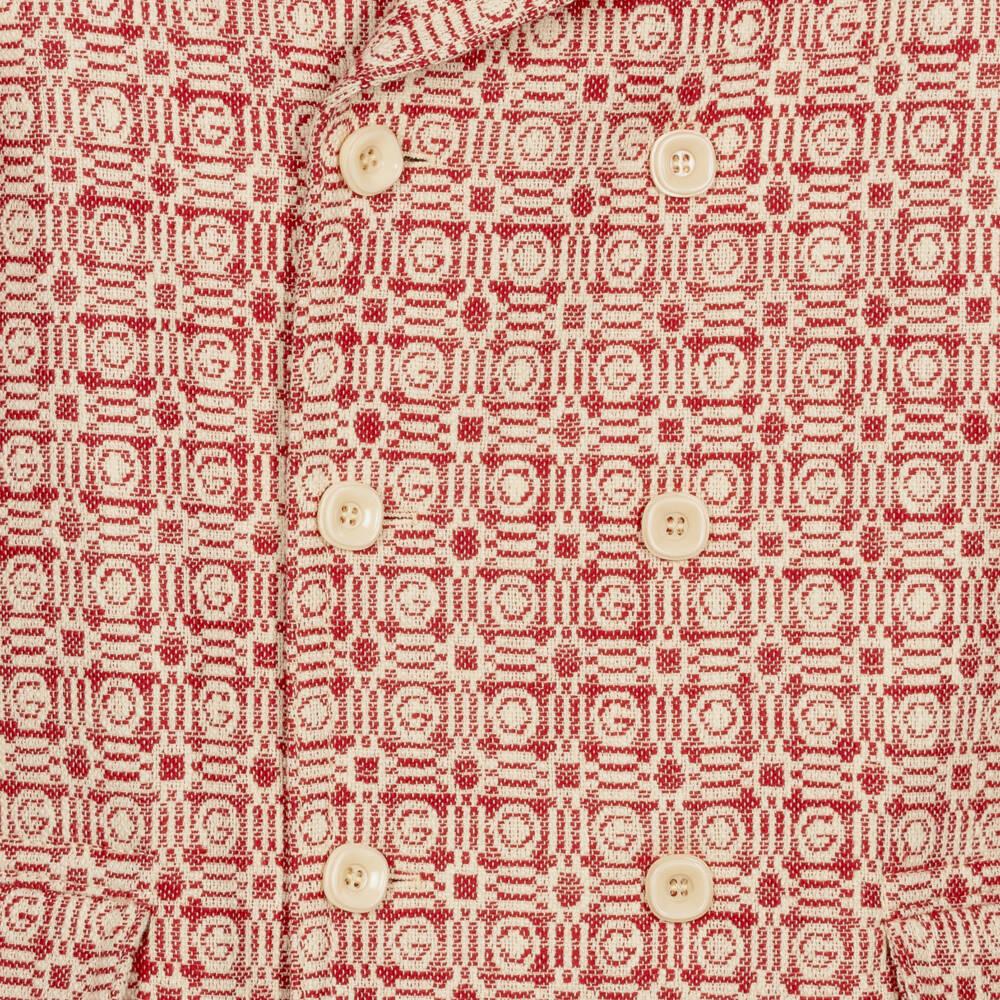 Gucci-Teen Boys Ivory Jacquard Coat | Childrensalon Outlet