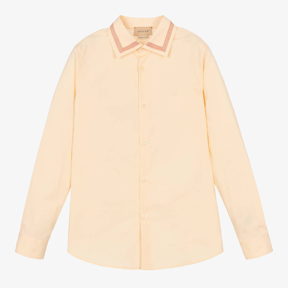 Gucci-Teen Boys Ivory Poplin Shirt | Childrensalon Outlet