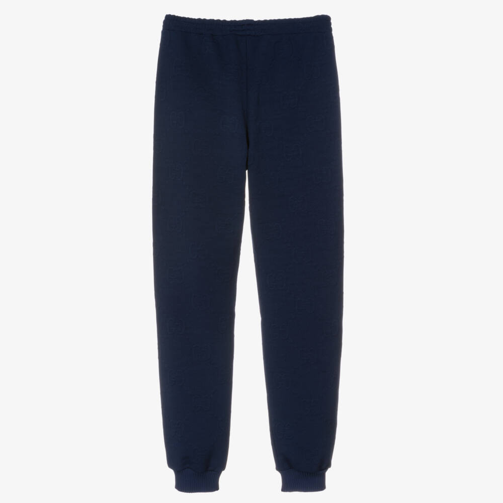 Gucci-Teen Boys Navy Logo Trousers | Childrensalon Outlet