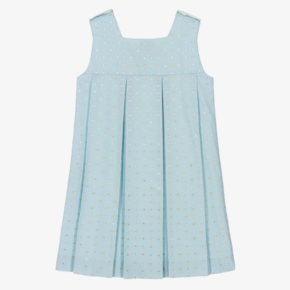 Gucci-Teen Girls Blue Wool G Logo Dress | Childrensalon Outlet