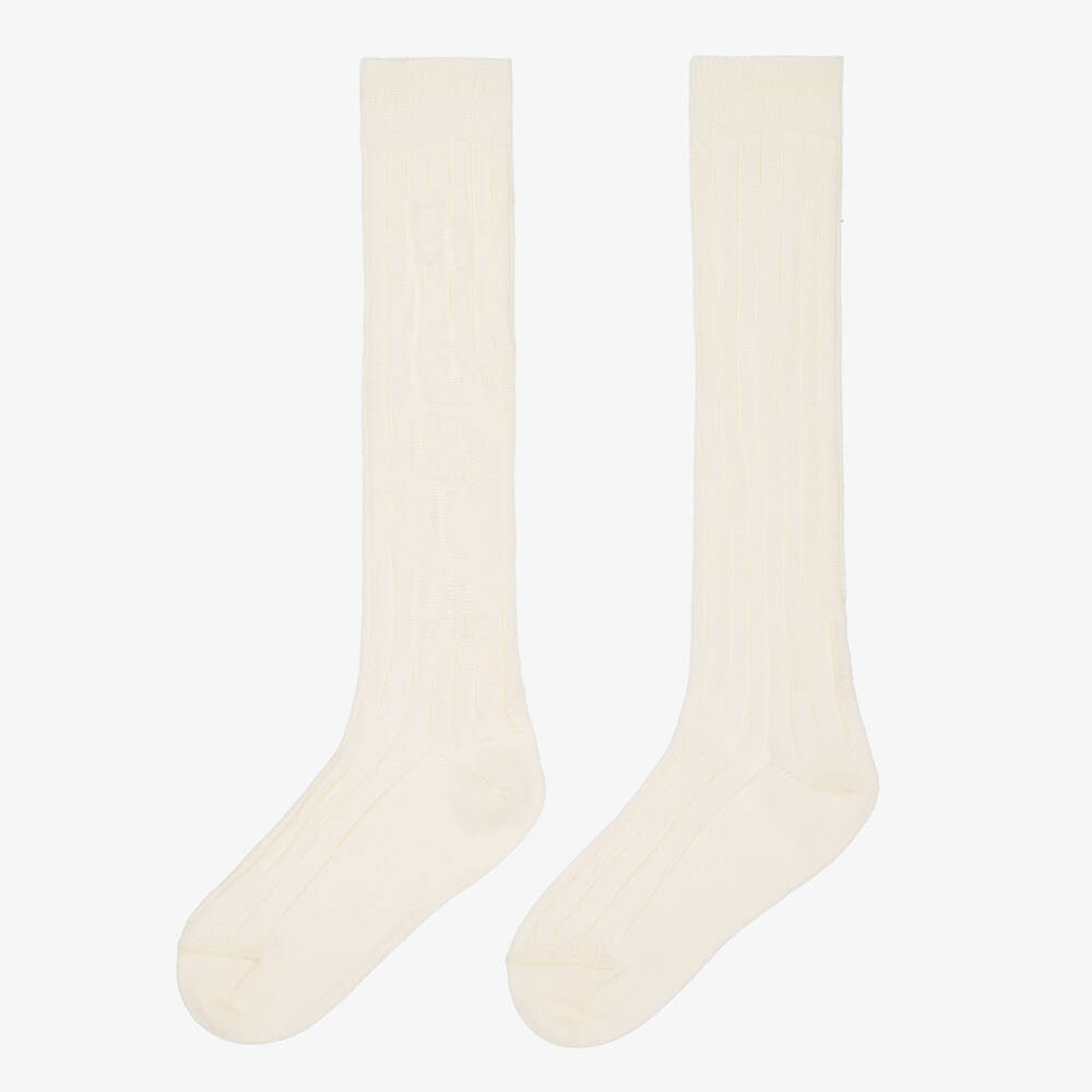 Gucci-Teen Girls Ivory Cotton Socks | Childrensalon Outlet
