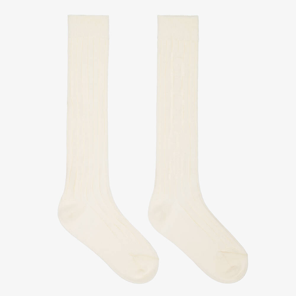 Gucci-Teen Girls Ivory Cotton Socks | Childrensalon Outlet