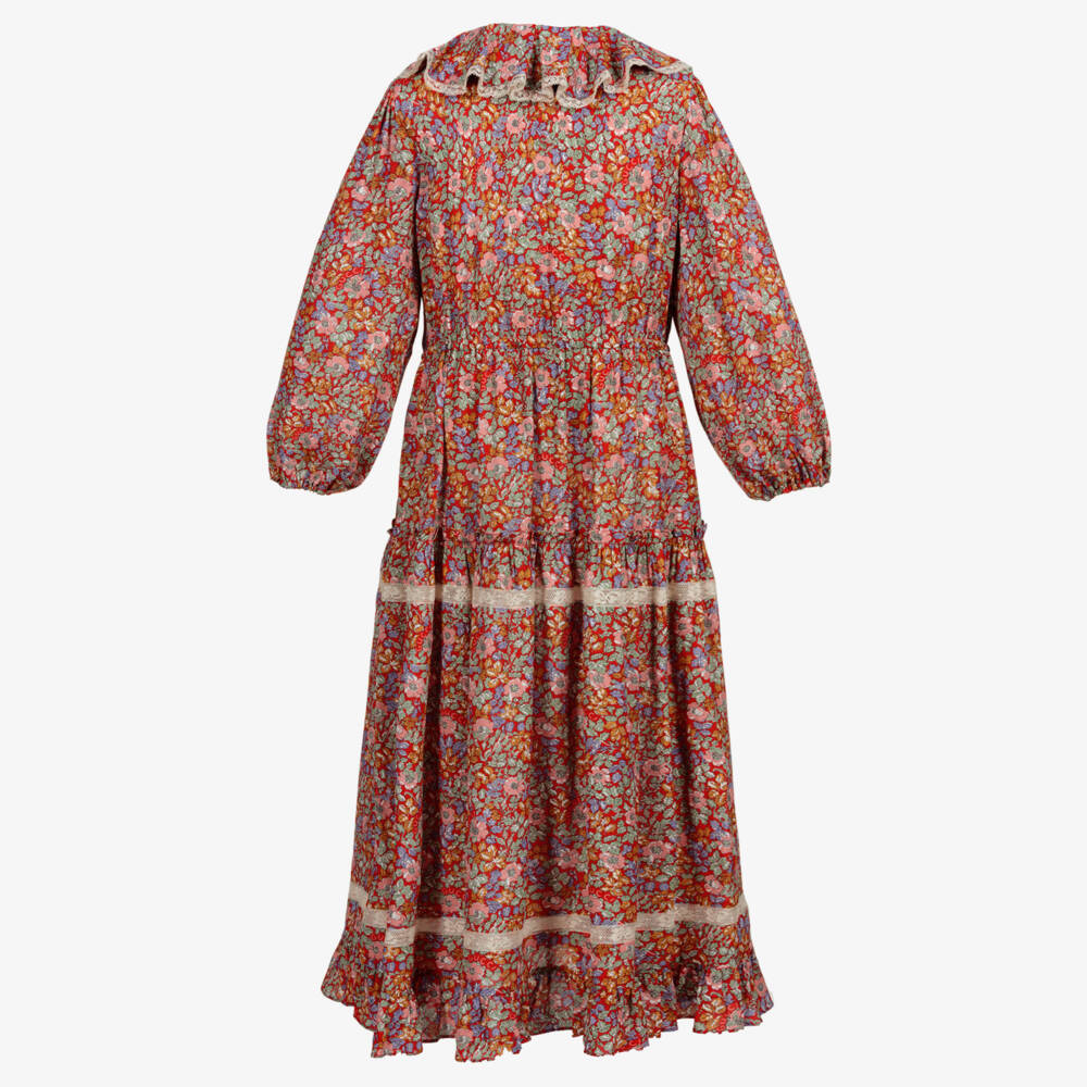 Gucci-Teen Girls Red Floral Dress | Childrensalon Outlet