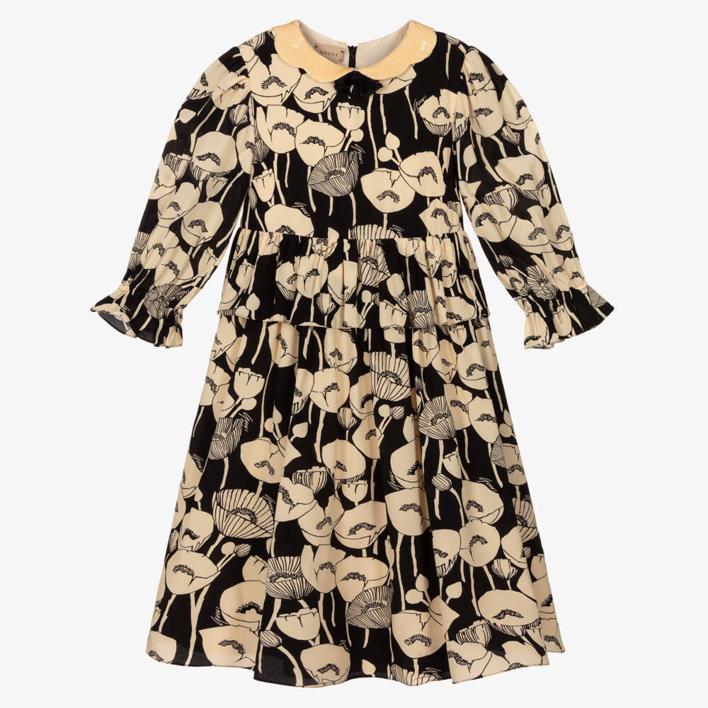 Gucci-Teen Girls Silk Floral Dress | Childrensalon Outlet