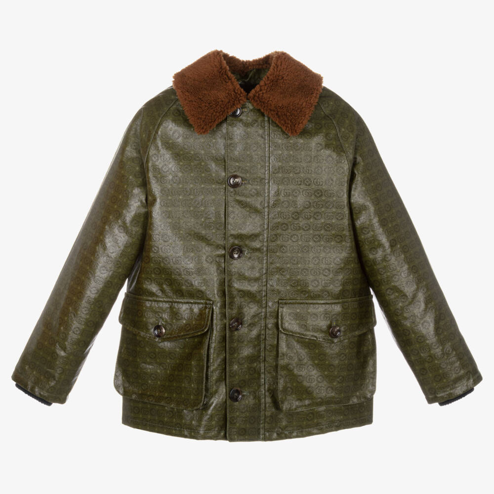 Gucci-Teen Green Double G Jacket | Childrensalon Outlet