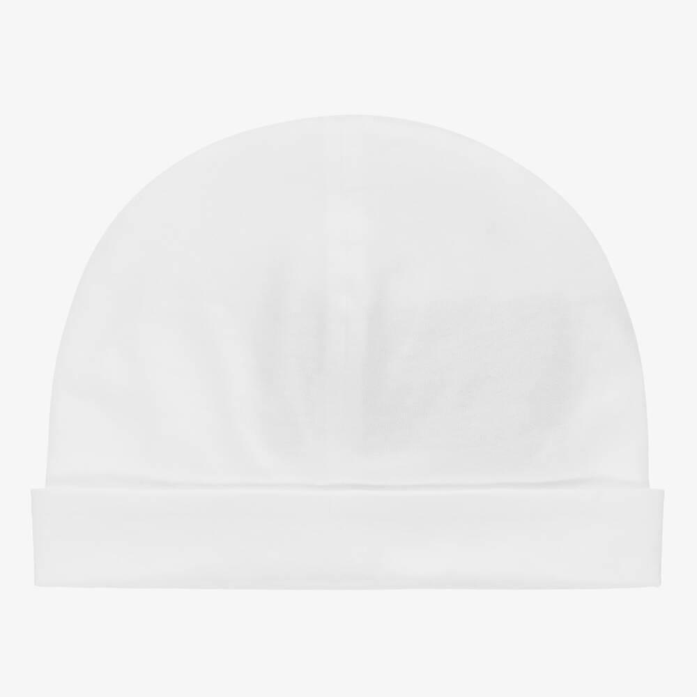 Gucci-Белая хлопковая шапка с логотипом для мальчиков | Childrensalon Outlet