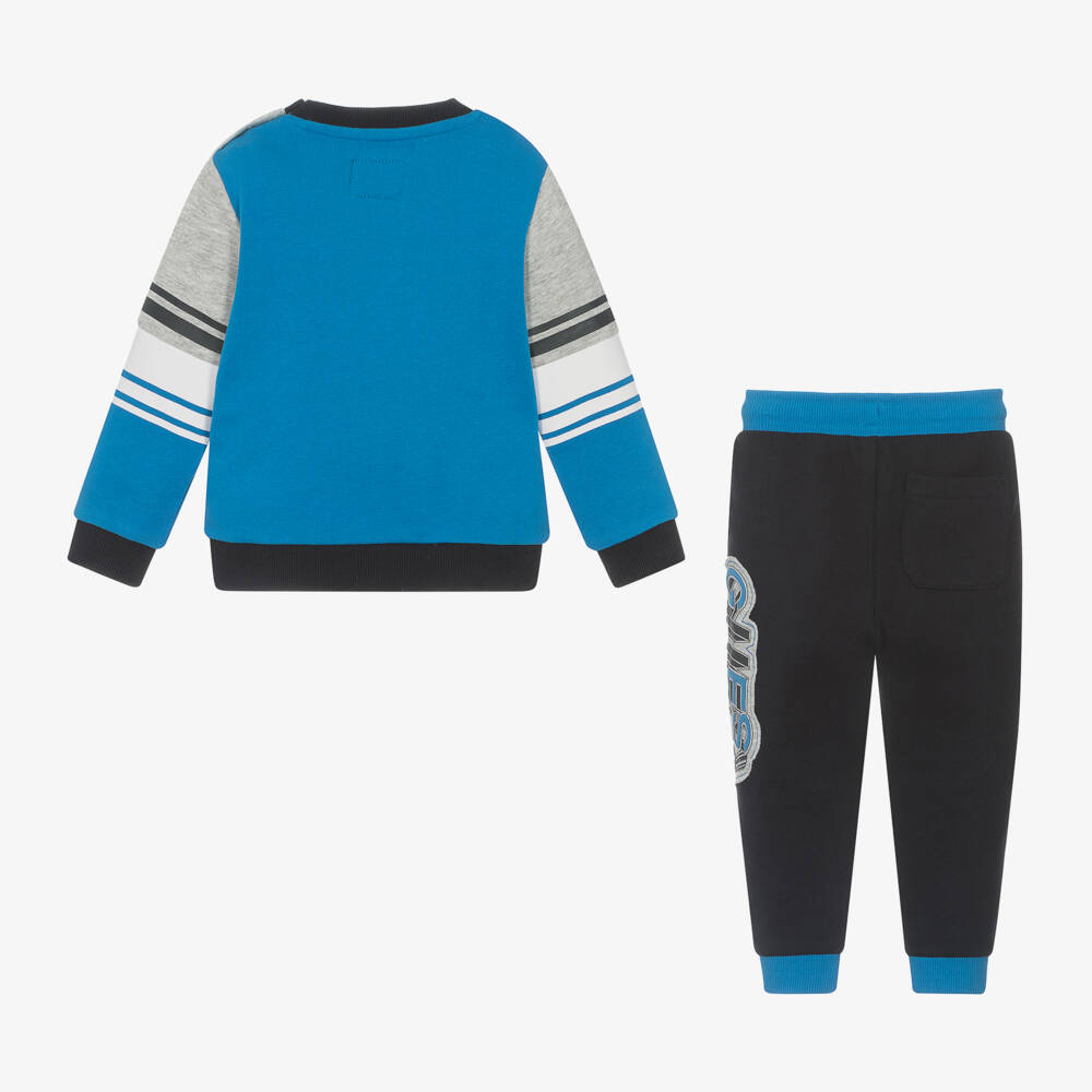 Guess-Baby Boys Blue Cotton Tracksuit | Childrensalon Outlet