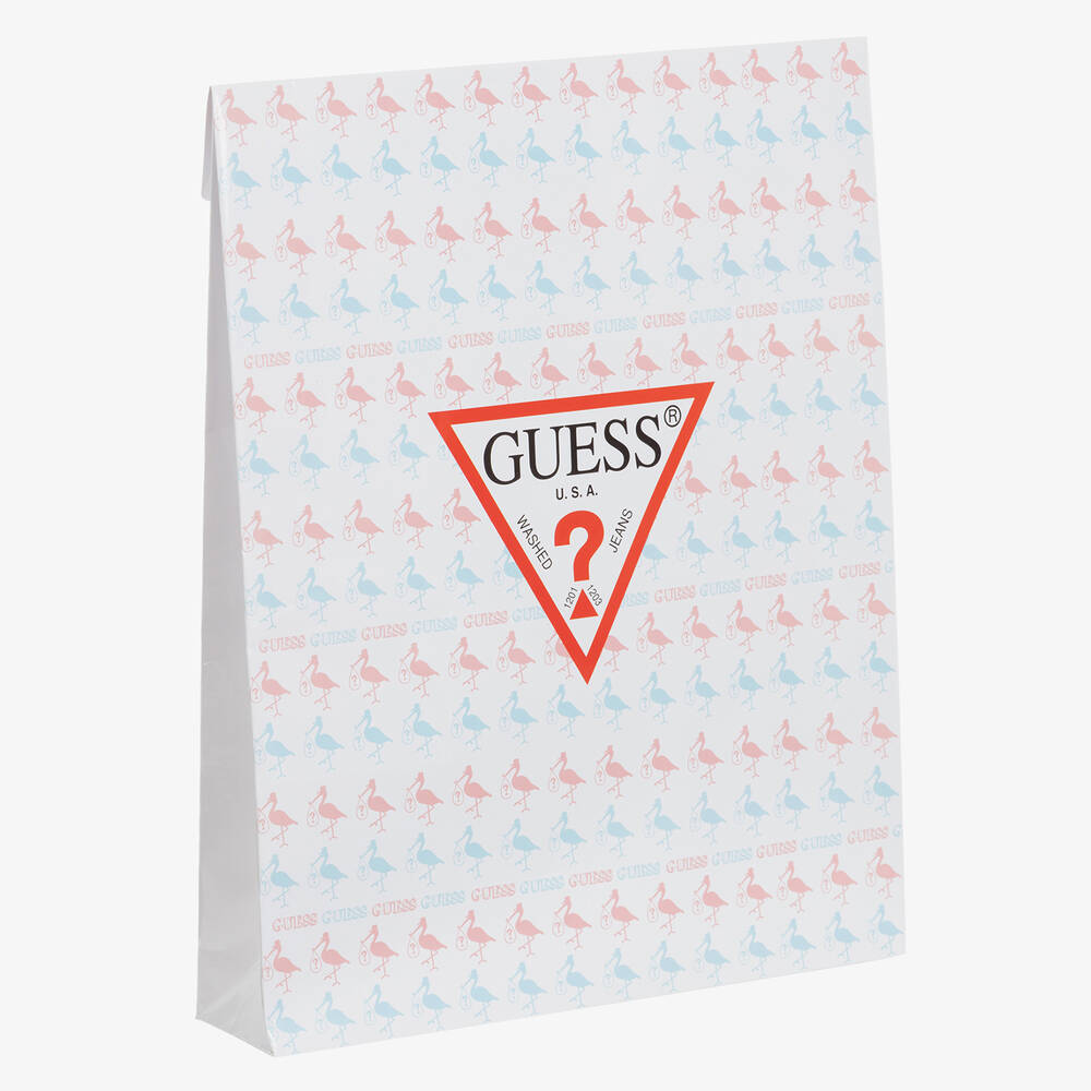 Guess-Голубое боди и штанишки из хлопка для малышей | Childrensalon Outlet