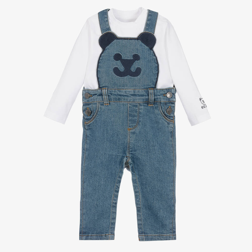 Guess Salopette en jean b b gar on Childrensalon Outlet