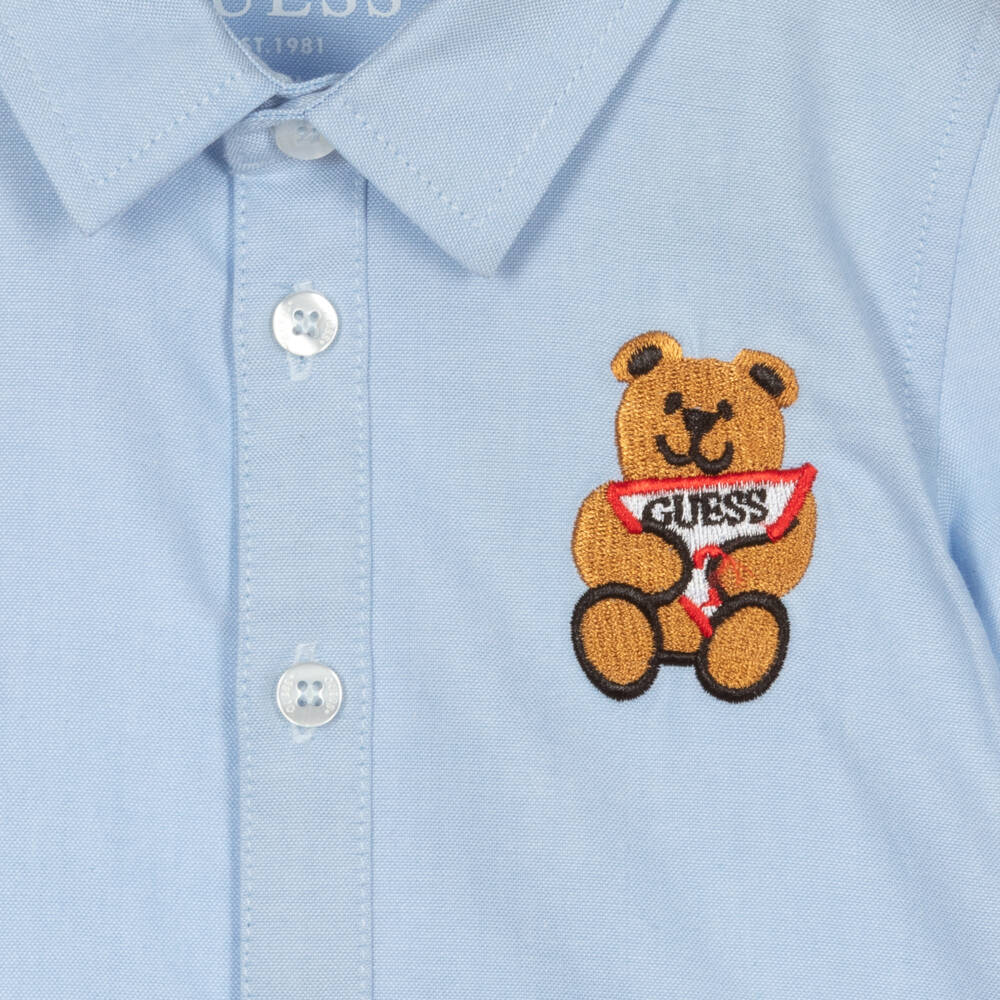 Guess-Baby Boys Blue Trouser Set | Childrensalon Outlet