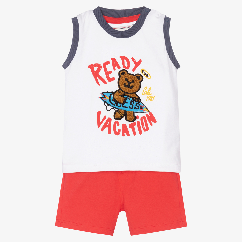 Guess-Baby Boys Cotton Shorts Set | Childrensalon Outlet