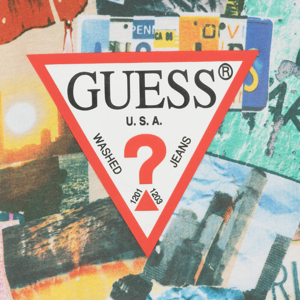 Guess llevar jeans logo history
