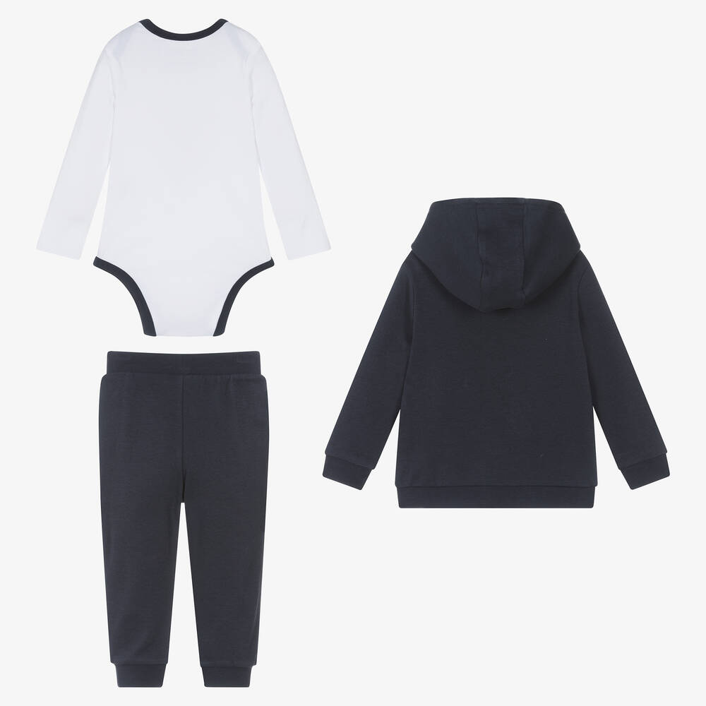 Guess-Baby Boys Navy Blue Tracksuit Set | Childrensalon Outlet