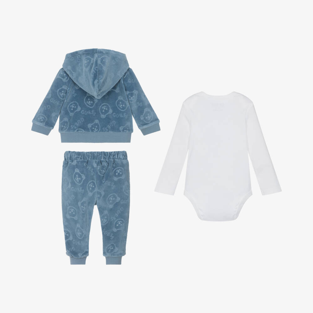 Guess-Baby Boys Velour Outfit Ensemble | Childrensalon Outlet