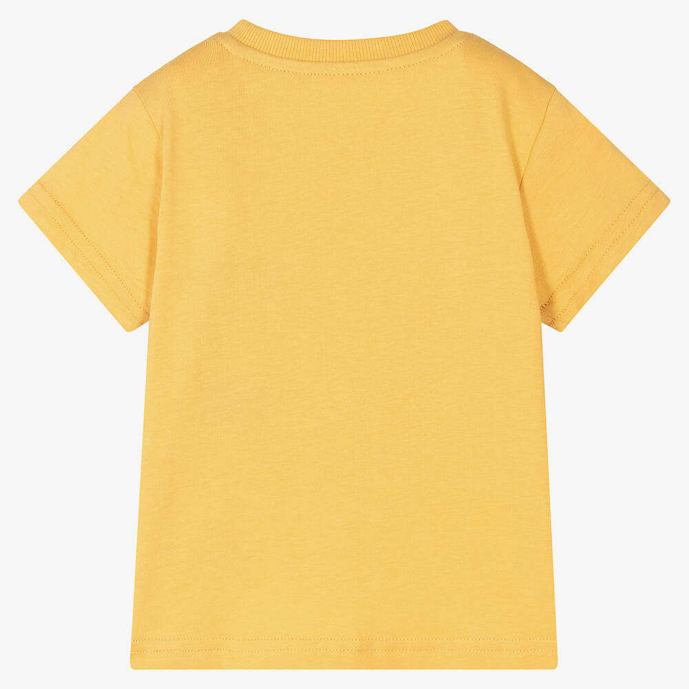 Guess Baby Boys Yellow Cotton TShirt Childrensalon Outlet