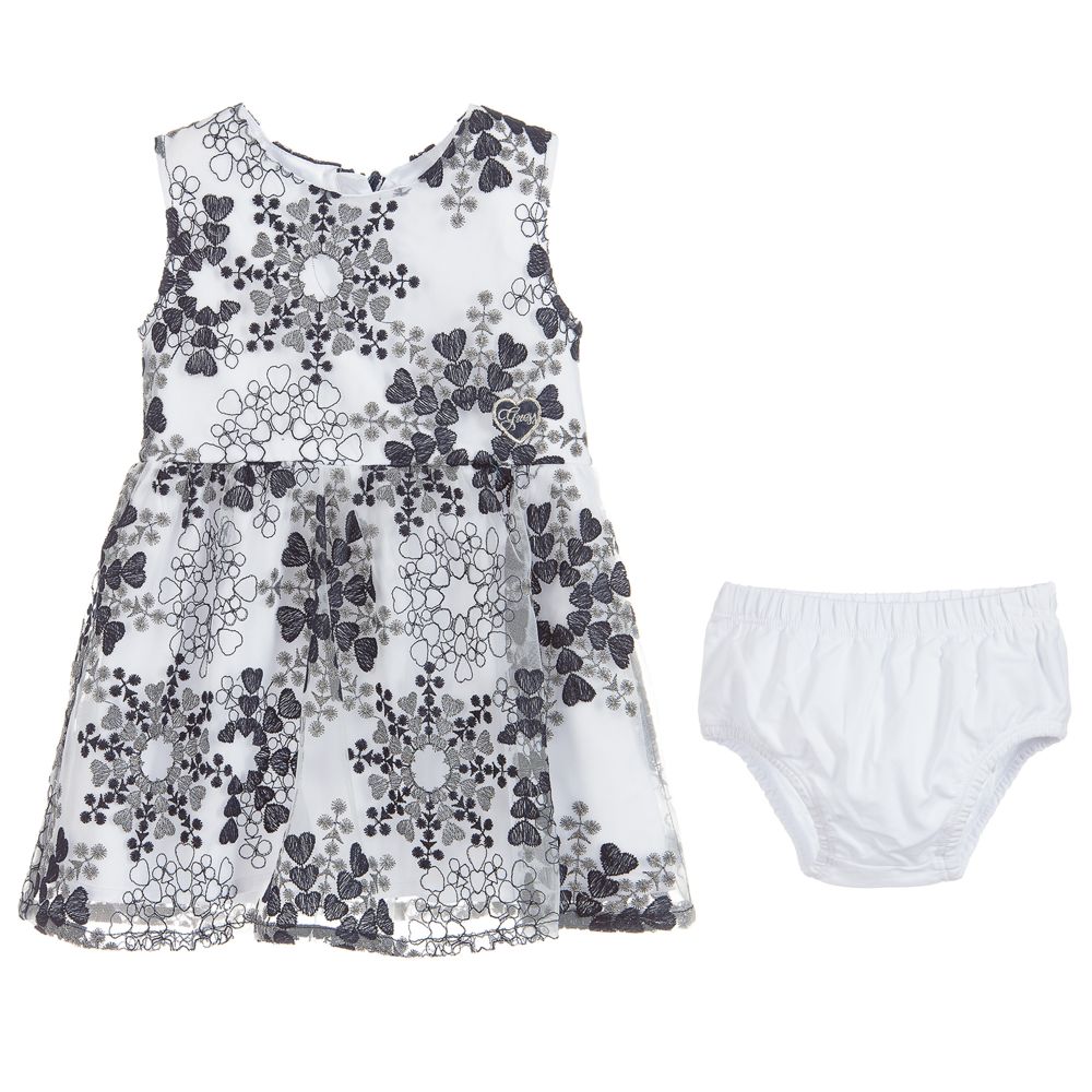 Guess-Baby Embroidered Dress Set | Childrensalon Outlet