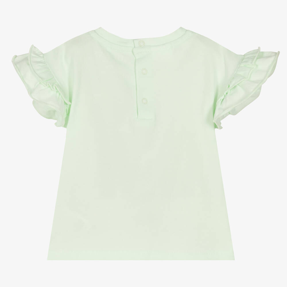 Guess-Зеленая хлопковая футболка | Childrensalon Outlet