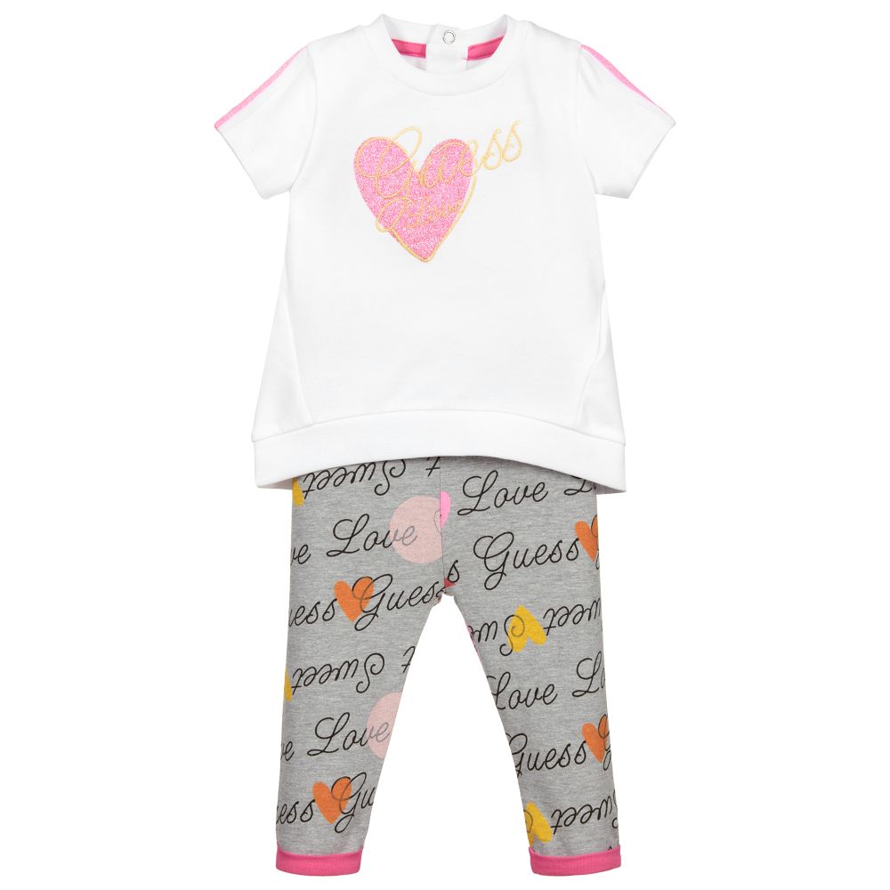 Guess - Baby Girls Logo Leggings Set | Childrensalon