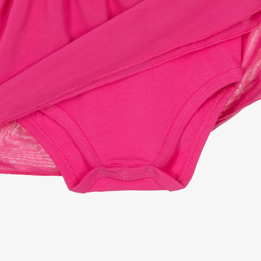 Guess-Baby Girls Pink Cotton Dress | Childrensalon Outlet