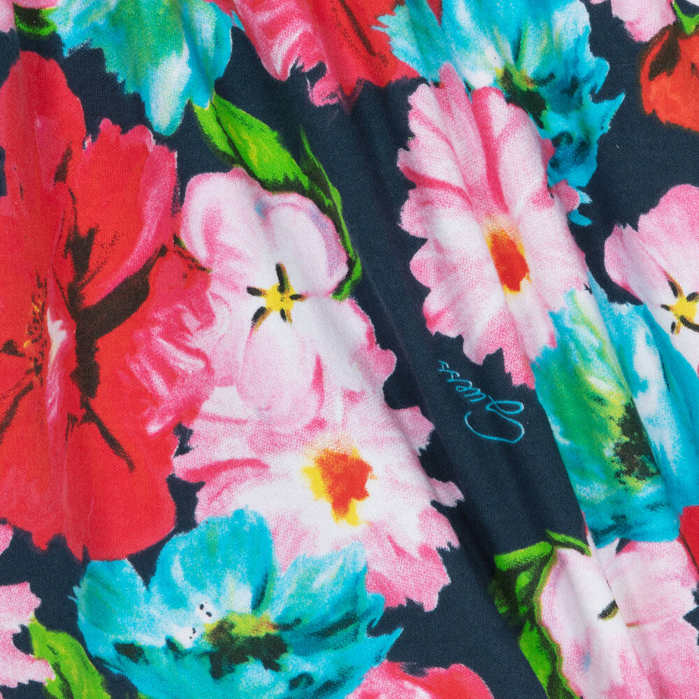 جيس-فستان قطن لون زهري بطبعة ورود للمولودات | Childrensalon Outlet