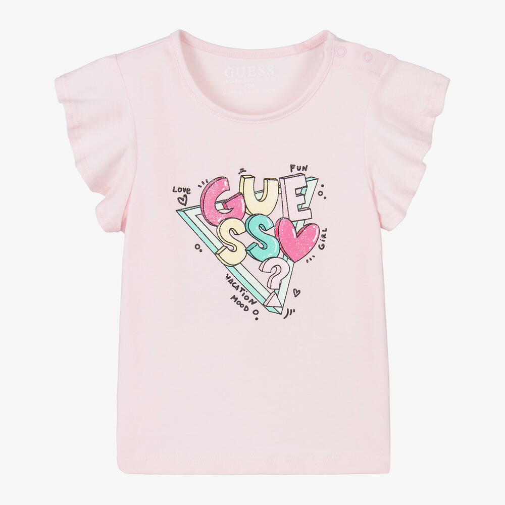 Baby Girls Pink Cotton T Shirt