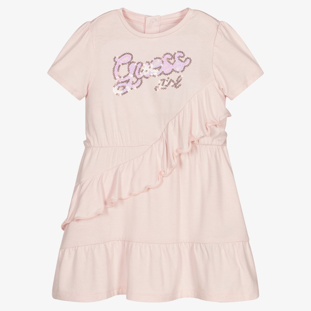 Guess - Baby Girls Pink Dress Set | Childrensalon