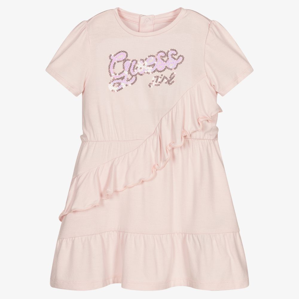 Guess - Rosa Babykleid-Set für Mädchen | Childrensalon