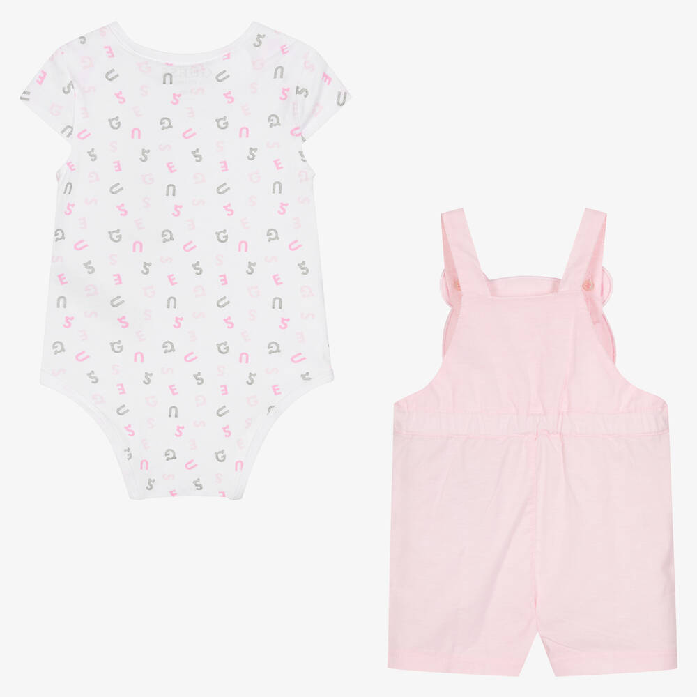 Guess-Боди и розовый полукомбинезон | Childrensalon Outlet