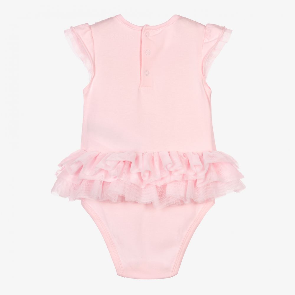 Guess-Розовый песочник с рюшами для малышек | Childrensalon Outlet