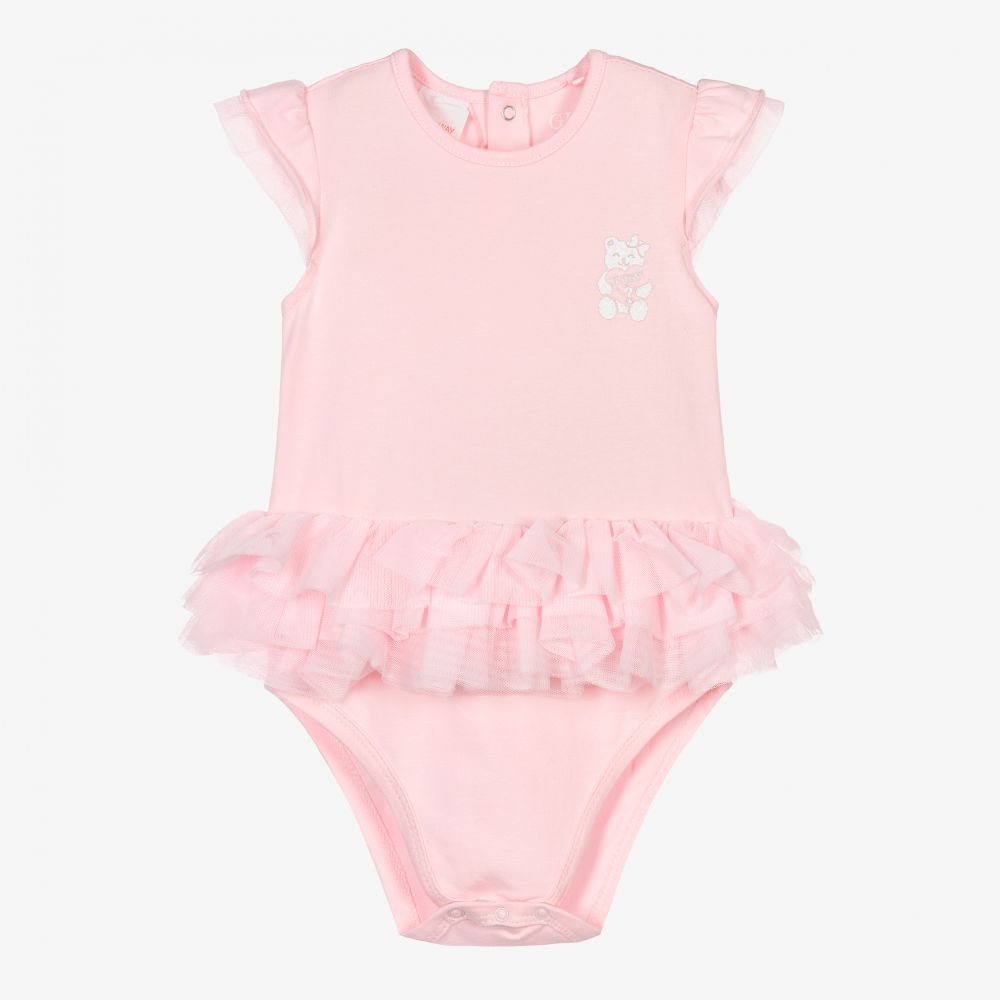 Guess - Short rose à volants Bébé fille | Childrensalon