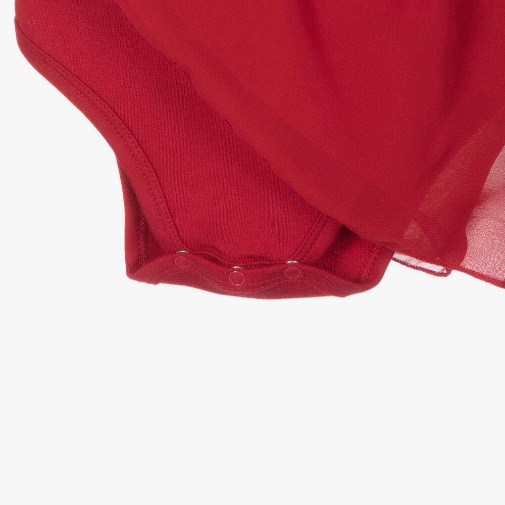 Guess-Baby Girls Red Cotton Dress | Childrensalon Outlet