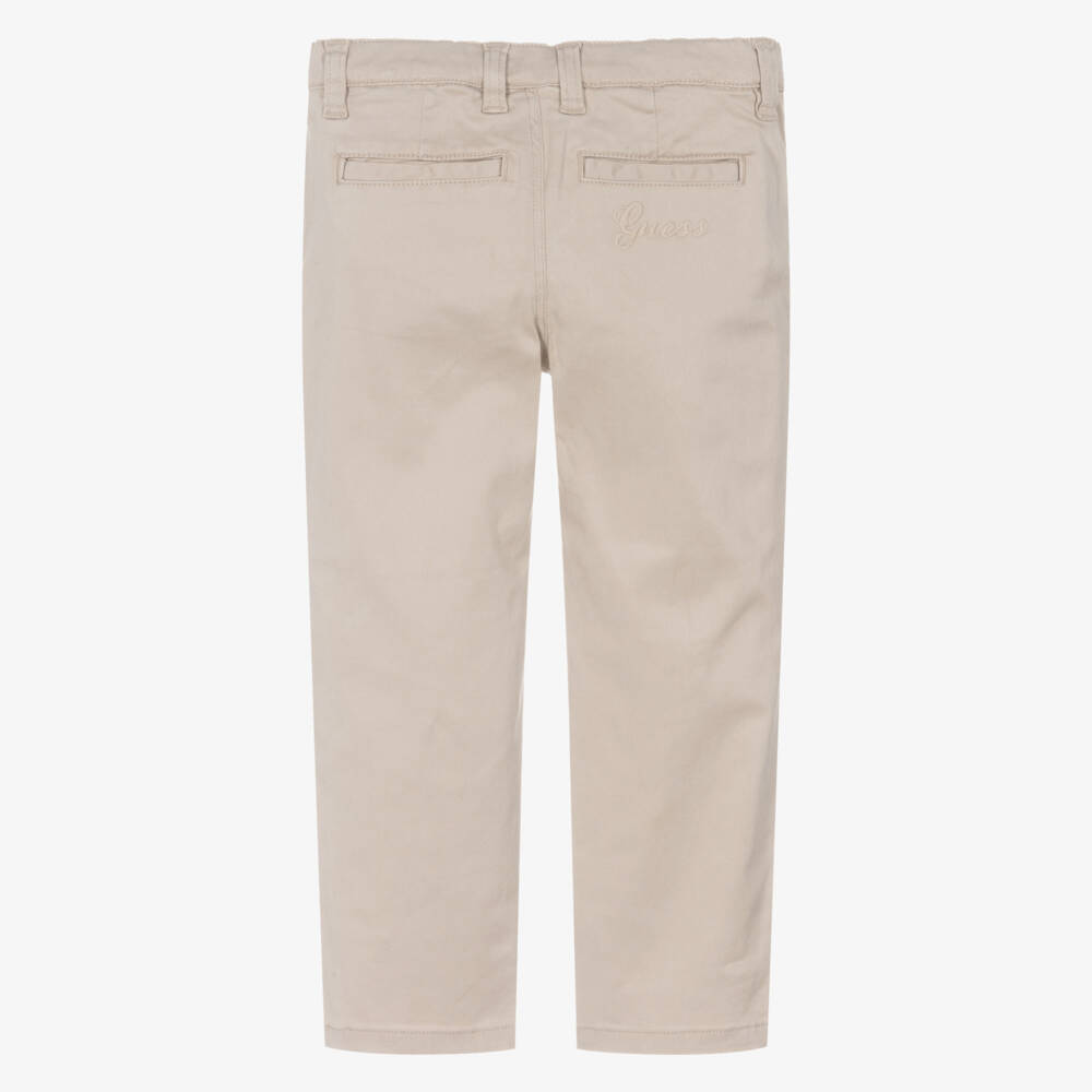 Guess-Beige Chinos | Childrensalon Outlet