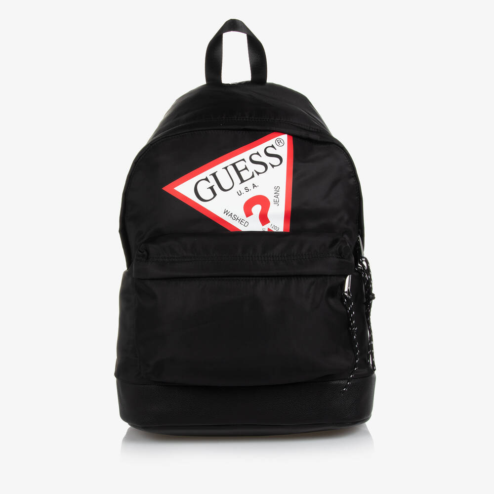 Guess - حقيبة ظهر جلد صناعي لون أسود (40 سم) | Childrensalon