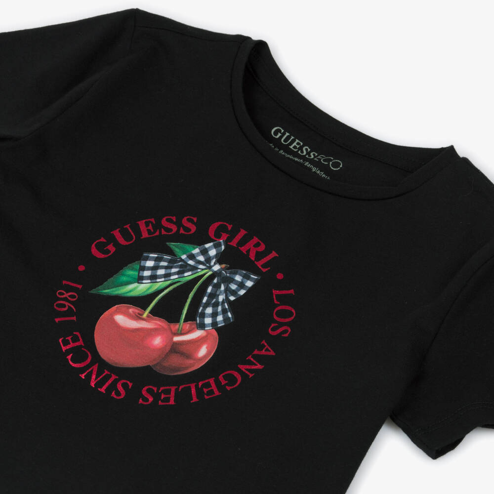 Guess-Black Cherry T-shirt | Childrensalon Outlet