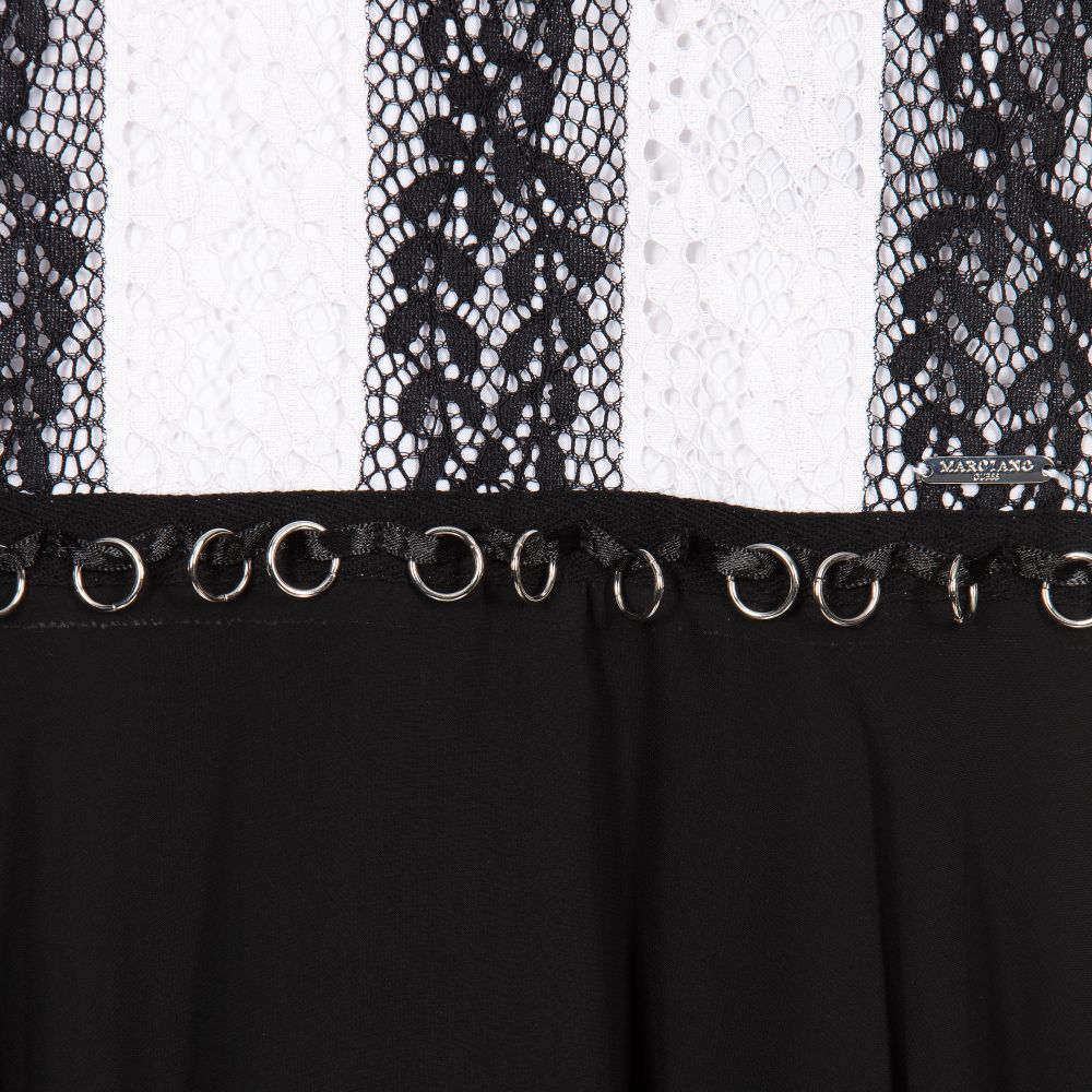 Guess Marciano-Black Chiffon & Lace Dress | Childrensalon Outlet