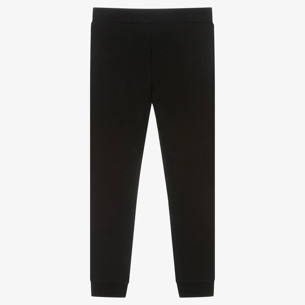 Guess-Black Diamanté Logo Joggers | Childrensalon Outlet