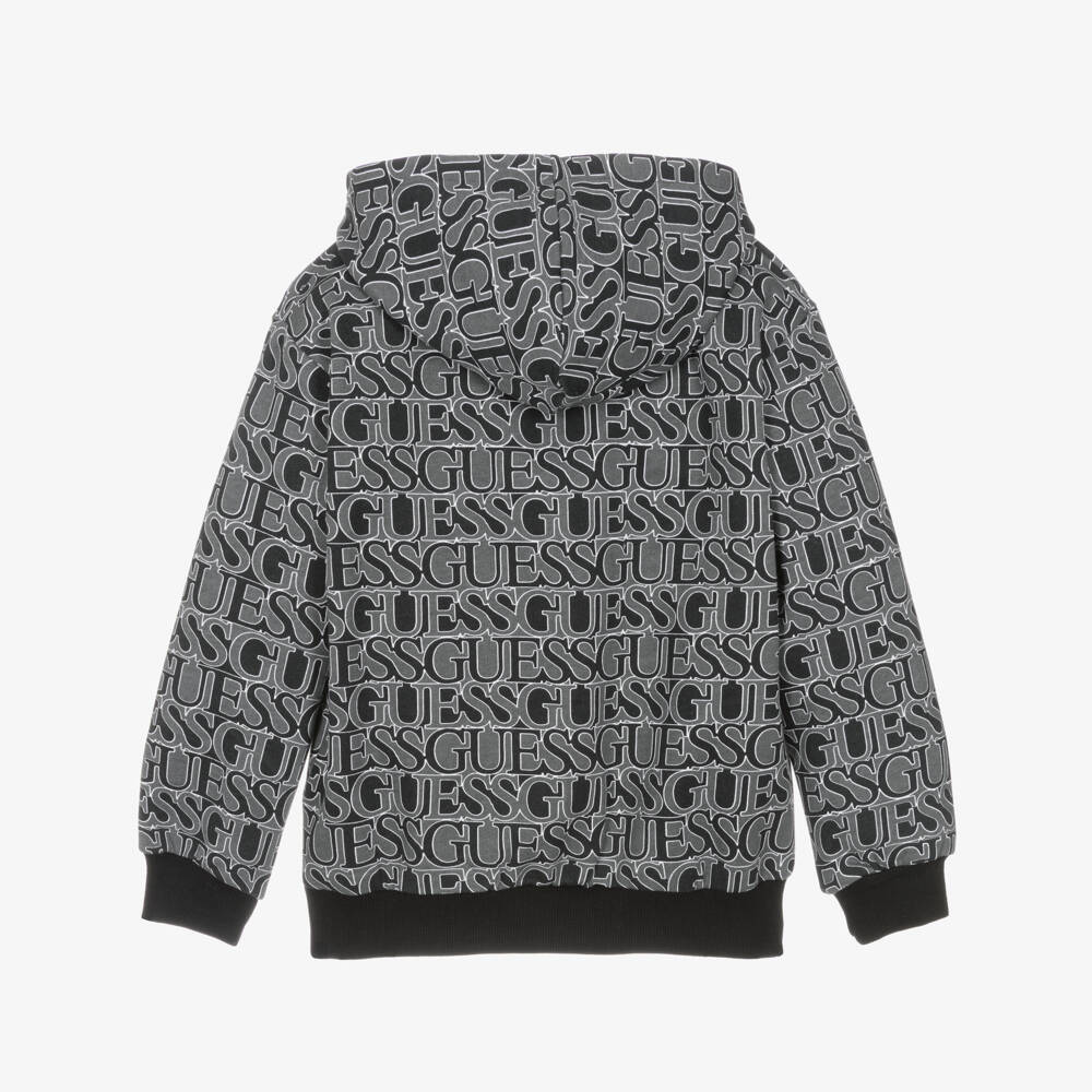 Guess-Black Logo Hoodie | Childrensalon Outlet